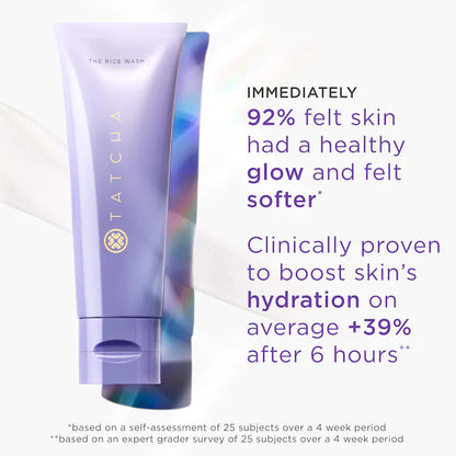 TATCHA Full-Size Skincare Set - Dewy Serum, Rice Wash, Dewy Skin Cream & Essence