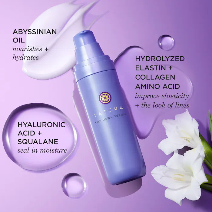 TATCHA Full-Size Skincare Set - Dewy Serum, Rice Wash, Dewy Skin Cream & Essence
