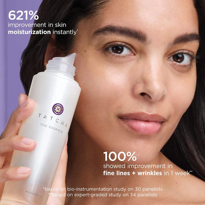 TATCHA Full-Size Skincare Set - Dewy Serum, Rice Wash, Dewy Skin Cream & Essence